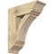Ekena Millwork Thorton Traditional Rough Sawn Bracket w/ Offset Brace, Douglas Fir, 8"W x 22"D x 26"H BKT0806X22X26THR01RDF - alternate 1